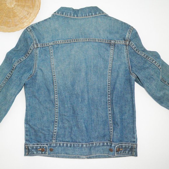 J Crew Classic Preppy Medium Wash Denim Jacket SMALL S - Picture 5 of 5